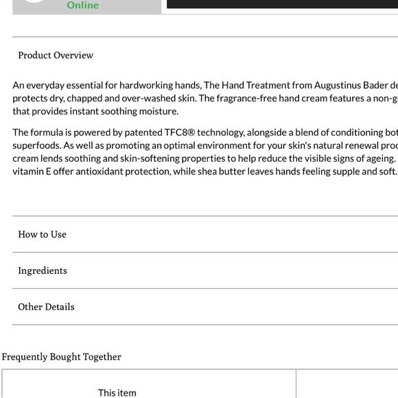 Augustinus Bader The Hand Treatment w/TFOB - Picture 4 of 4